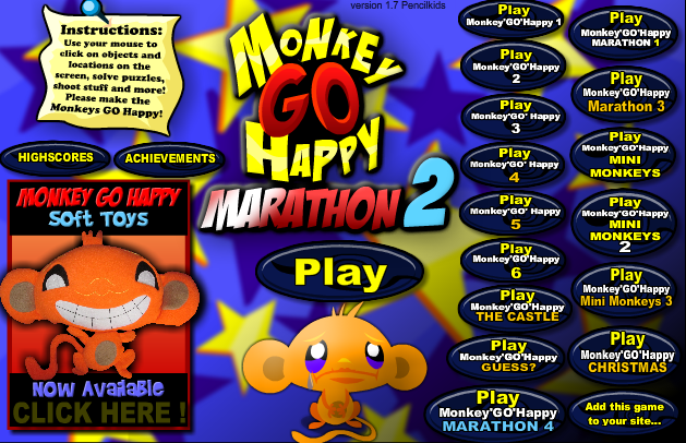 Chơi Game Chú Khỉ Buồn 2 - Monkey Go Happy Marathon 2