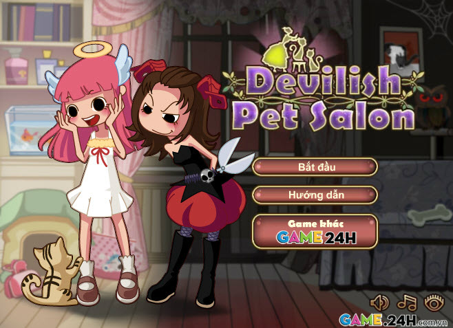 Chơi game Siêu Quậy Tiệm Tóc - Devilish Pet Salon