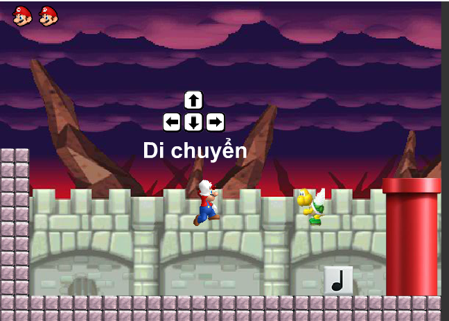 Game Mario cứu công chúa