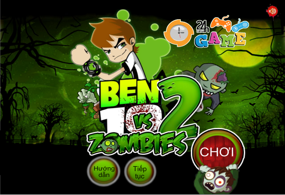 Game Ben 10 diệt zombie