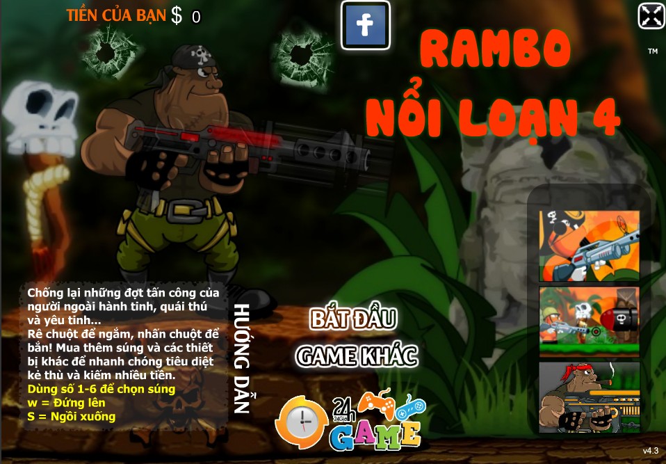 Game Rambo nổi loạn 4