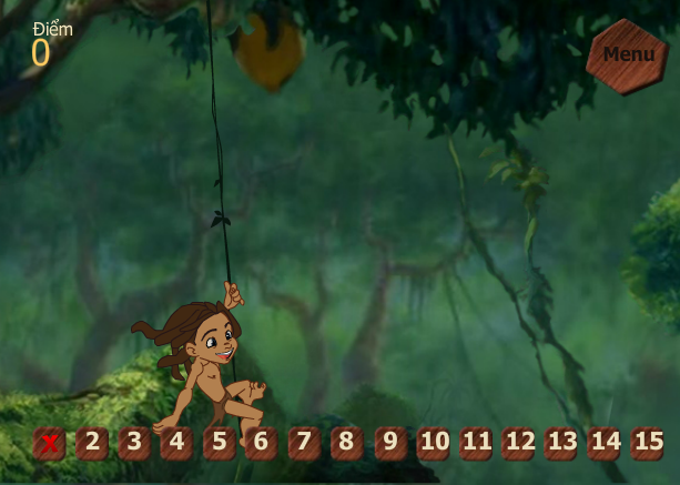 game Tarzan cậu bé rừng xanh
