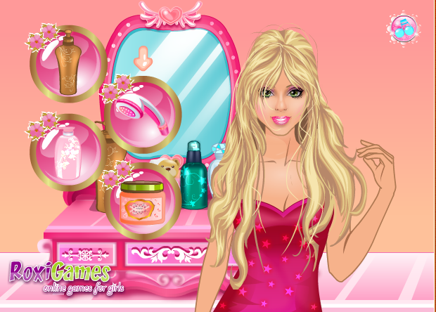 game làm tóc cho barbie