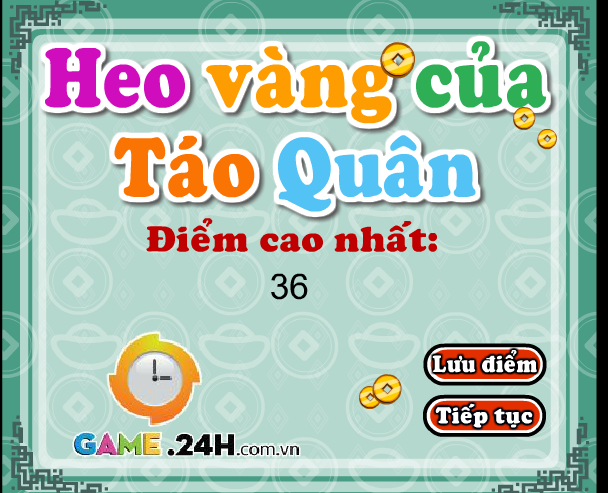 chơi game heo vàng của táo quân