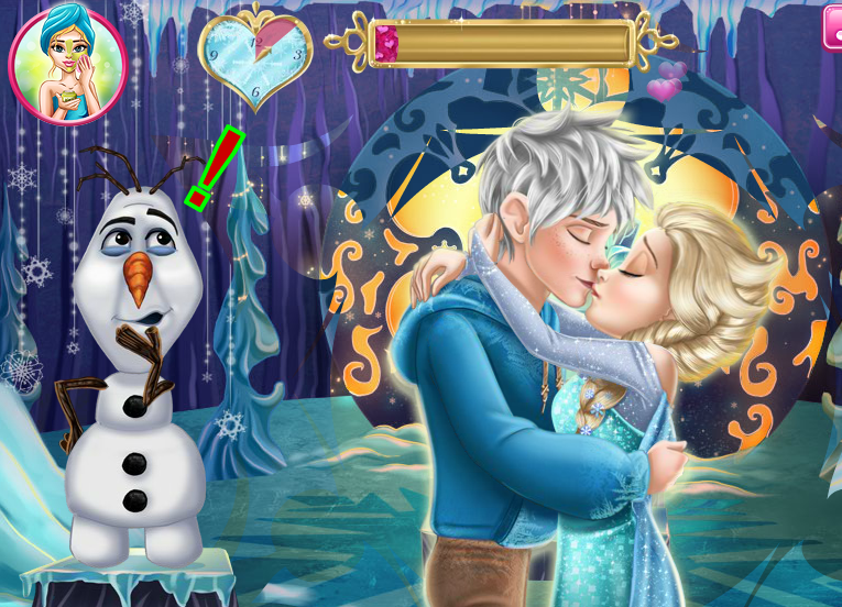 chơi game Elsa hẹn hò với khách
