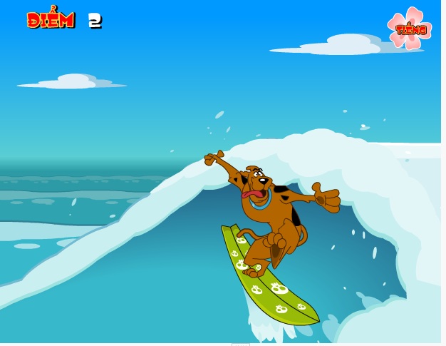 chơi game ScoobyDoo lướt ván