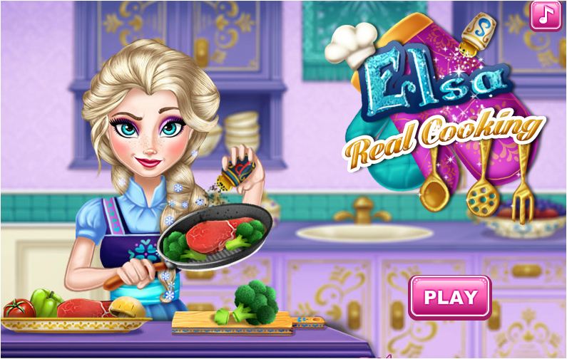 Chơi Game Elsa Nấu Ăn Học Hỏi Công Thức Miễn Phí Trên Mạng