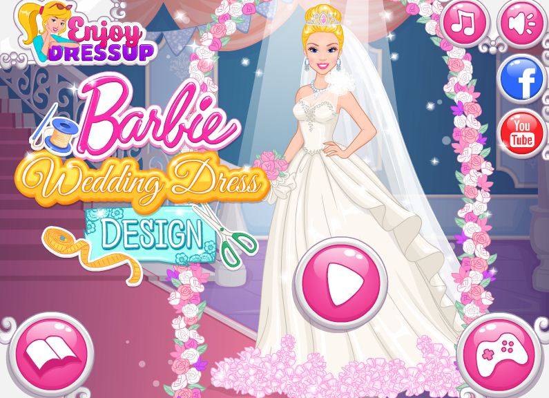 Chơi Game Thiết Kế Váy Cưới Barbie Đẹp Lộng Lẫy Xinh Xắn