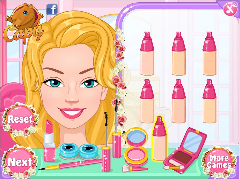 game trang điểm cho Barbie