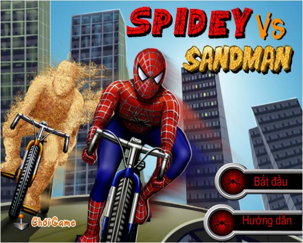chơi game người nhện và người cát đua xe