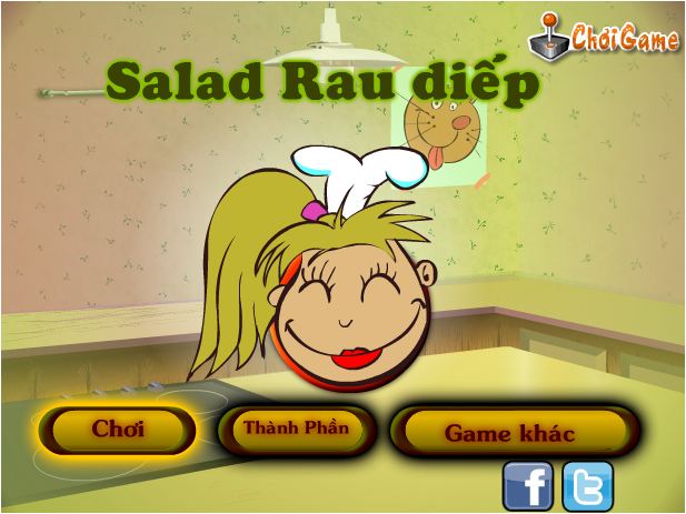 chơi game salad rau diếp