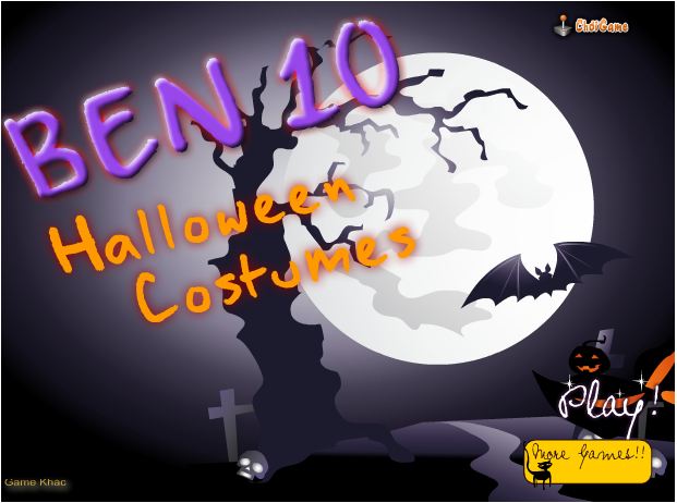 chơi game Ben 10 thời trang hallowen