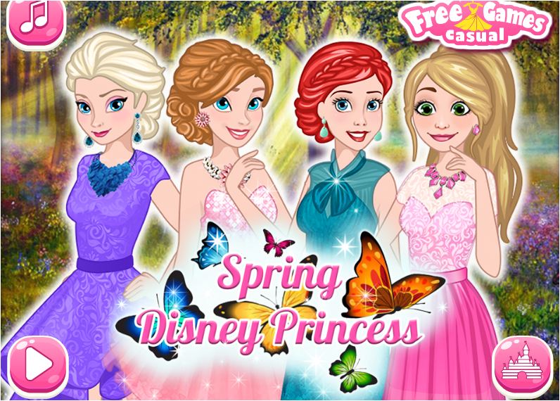 chơi game công chúa mùa xuân